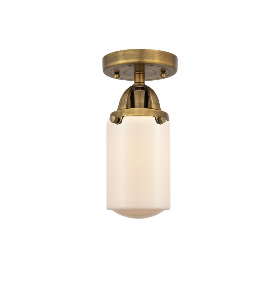 Dover - 1 Light - 5 inch - Brushed Brass - Semi-Flush Mount