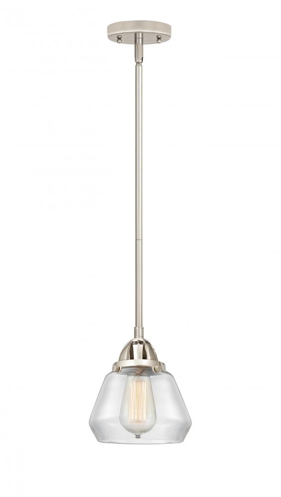 Fulton - 1 Light - 7 inch - Polished Nickel - Cord hung - Mini Pendant