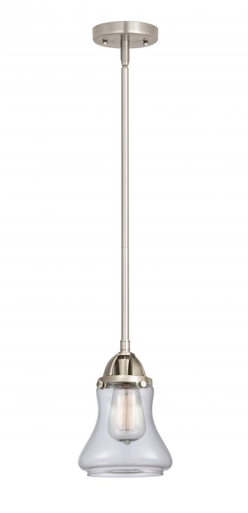 Bellmont - 1 Light - 6 inch - Brushed Satin Nickel - Cord hung - Mini Pendant