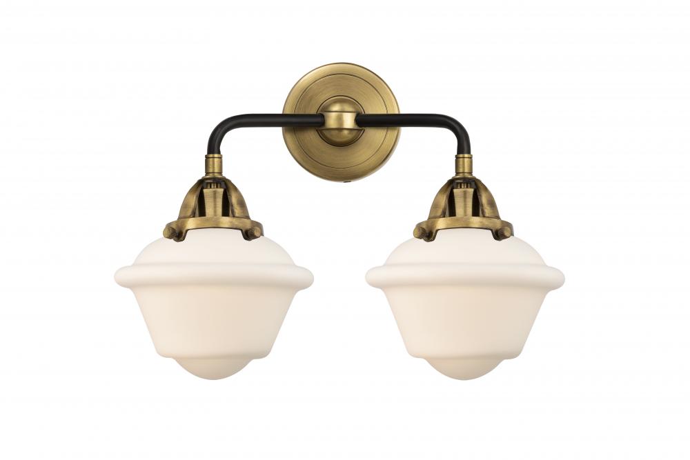 Oxford - 2 Light - 16 inch - Black Antique Brass - Bath Vanity Light