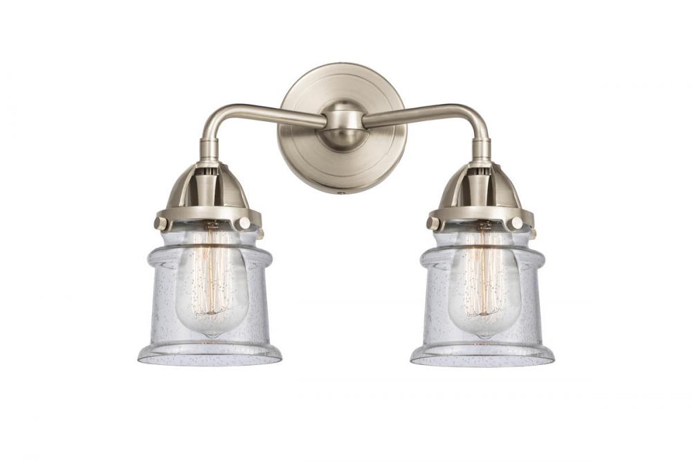 Canton - 2 Light - 13 inch - Brushed Satin Nickel - Bath Vanity Light