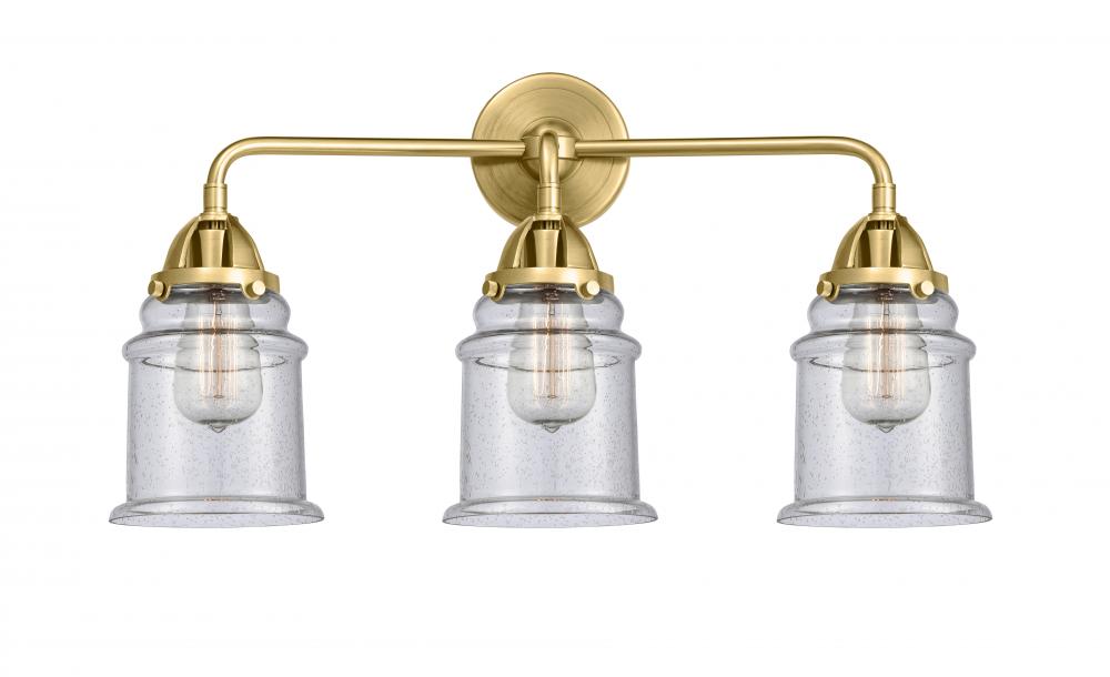 Canton - 3 Light - 24 inch - Satin Gold - Bath Vanity Light