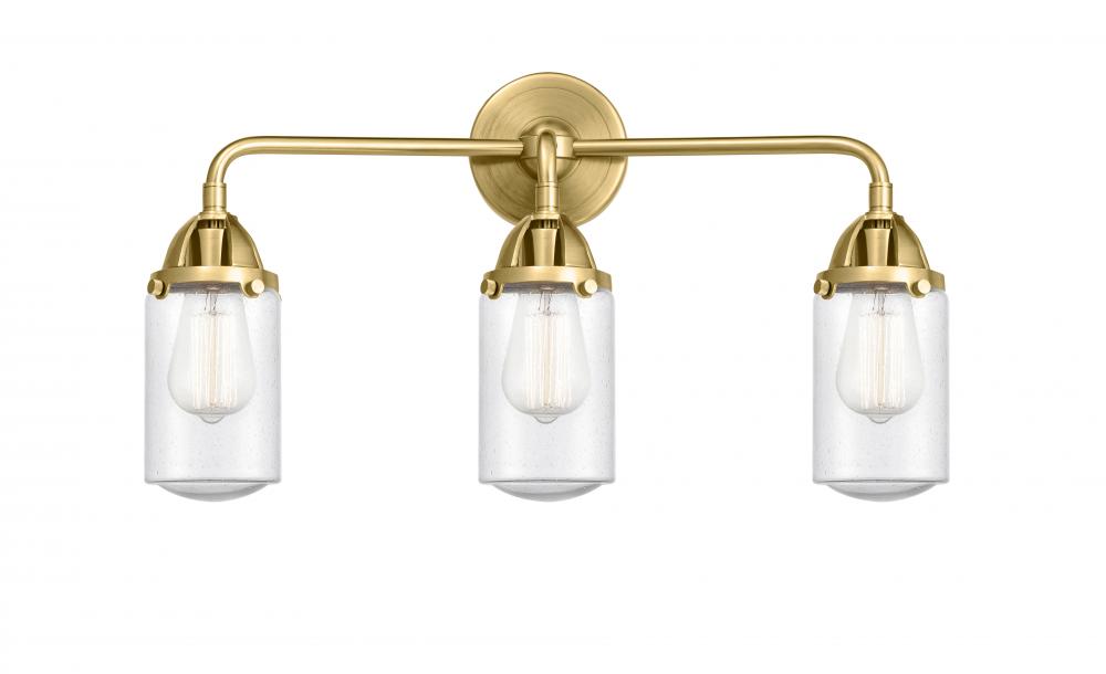 Dover - 3 Light - 23 inch - Satin Gold - Bath Vanity Light