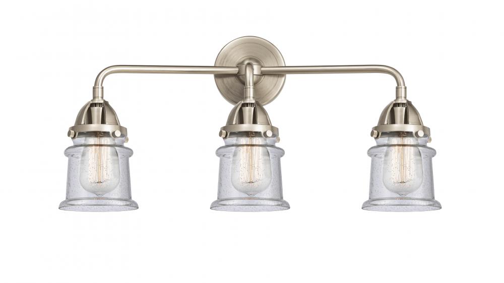 Canton - 3 Light - 23 inch - Brushed Satin Nickel - Bath Vanity Light