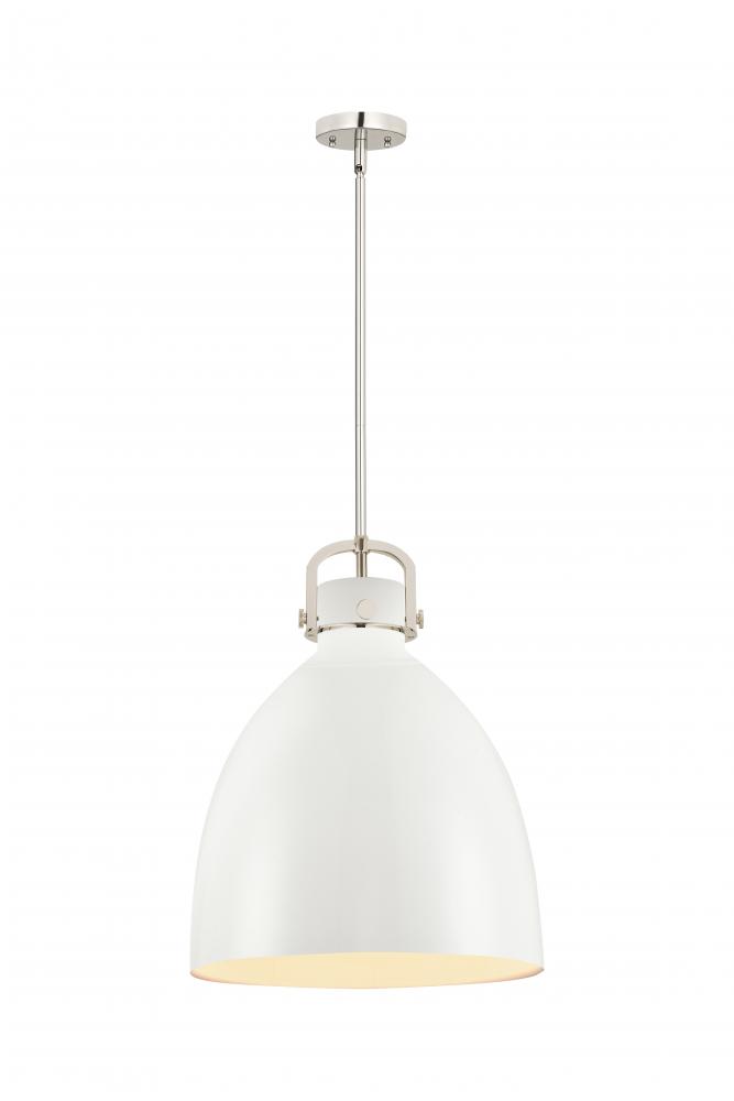 Newton Sphere - 1 Light - 16 inch - Polished Nickel - Pendant