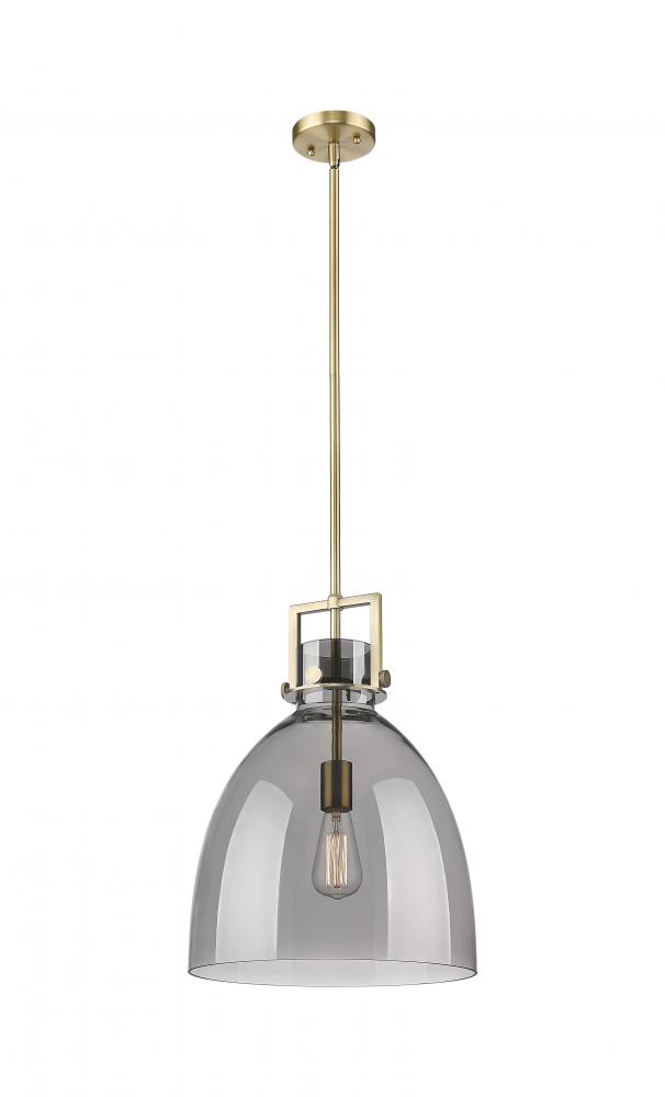 Newton Bell - 1 Light - 14 inch - Brushed Brass - Pendant