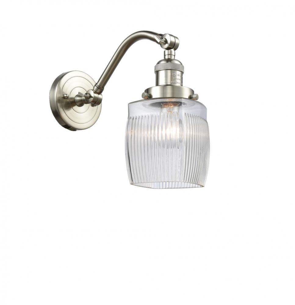 Colton - 1 Light - 6 inch - Brushed Satin Nickel - Sconce