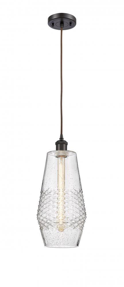 Windham - 1 Light - 7 inch - Oil Rubbed Bronze - Cord hung - Mini Pendant