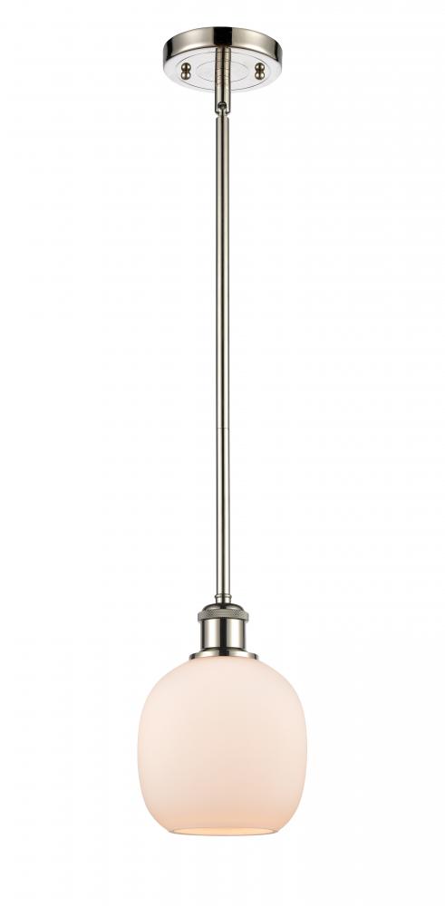 Belfast - 1 Light - 6 inch - Polished Nickel - Mini Pendant