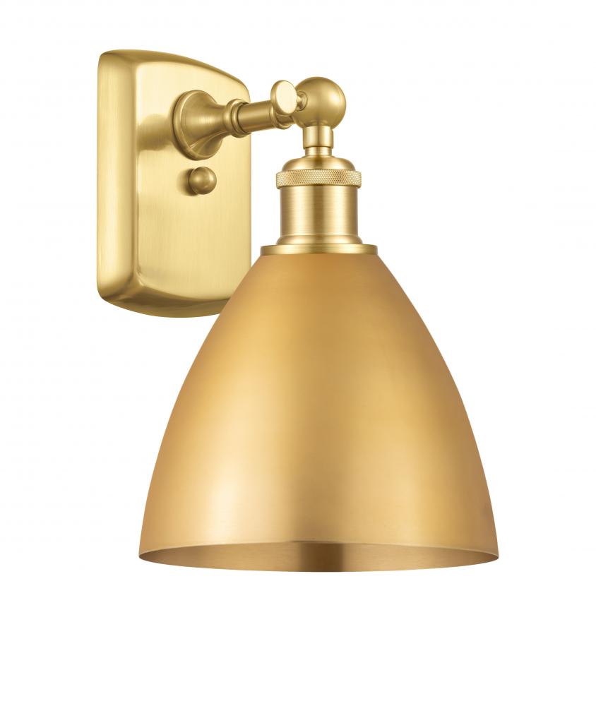 Bristol - 1 Light - 8 inch - Satin Gold - Sconce