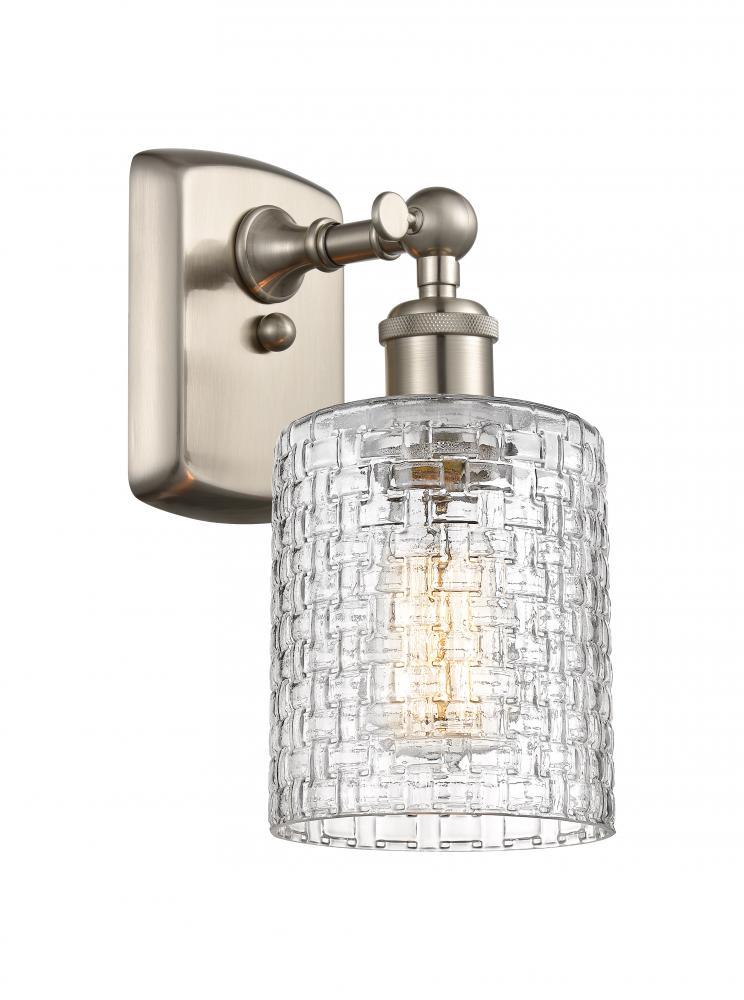 Cobbleskill - 1 Light - 5 inch - Brushed Satin Nickel - Sconce