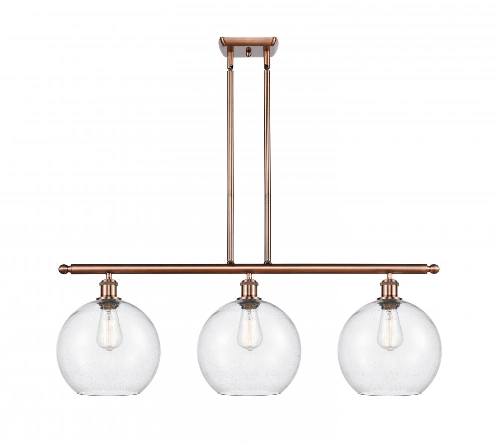 Athens - 3 Light - 37 inch - Antique Copper - Stem Hung - Island Light