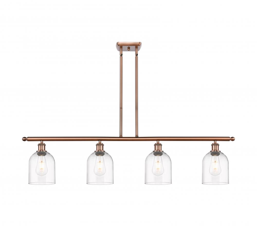 Bella - 4 Light - 48 inch - Antique Copper - Cord hung - Island Light