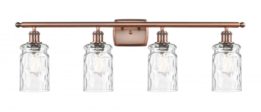 Candor - 4 Light - 35 inch - Antique Copper - Bath Vanity Light