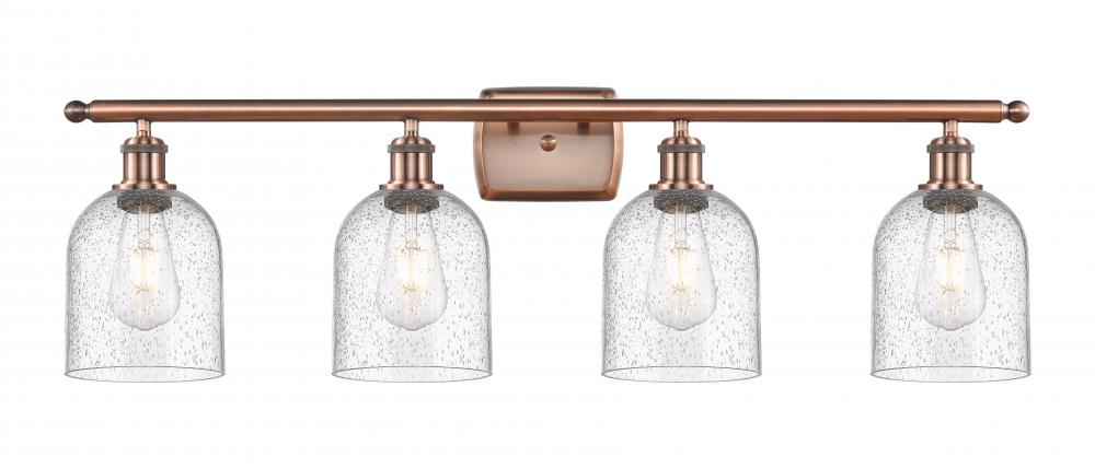 Bella - 4 Light - 36 inch - Antique Copper - Bath Vanity Light