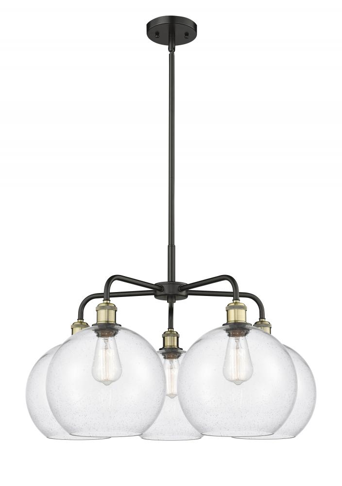 Athens - 5 Light - 28 inch - Black Antique Brass - Chandelier