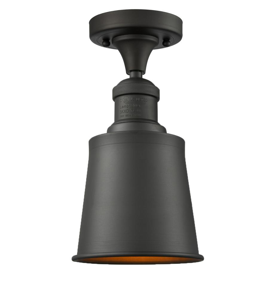 Addison - 1 Light - 5 inch - Oil Rubbed Bronze - Semi-Flush Mount