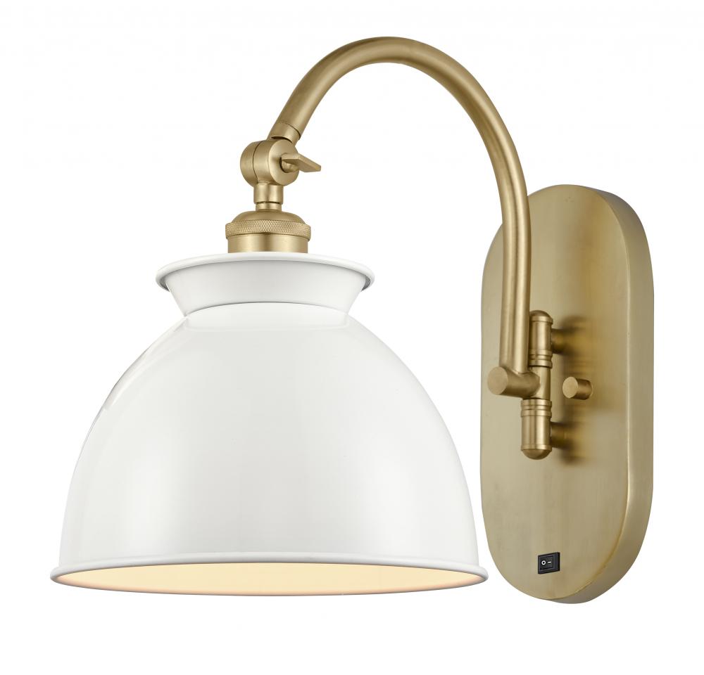 Adirondack - 1 Light - 8 inch - Satin Gold - Sconce