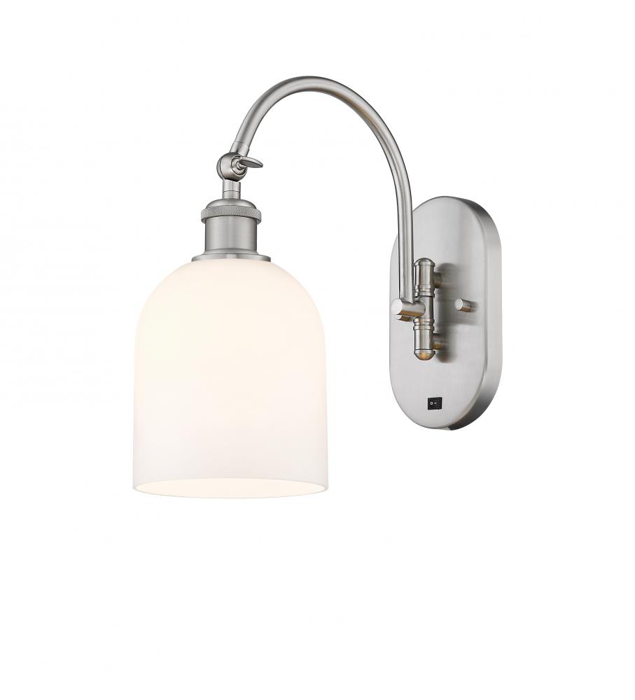 Bella - 1 Light - 6 inch - Brushed Satin Nickel - Sconce