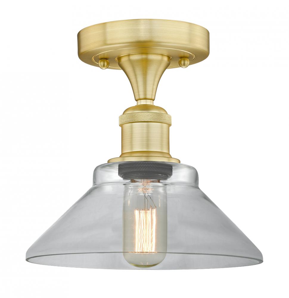 Orwell - 1 Light - 8 inch - Satin Gold - Flush Mount