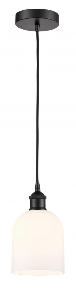 Bella - 1 Light - 6 inch - Matte Black - Cord hung - Mini Pendant