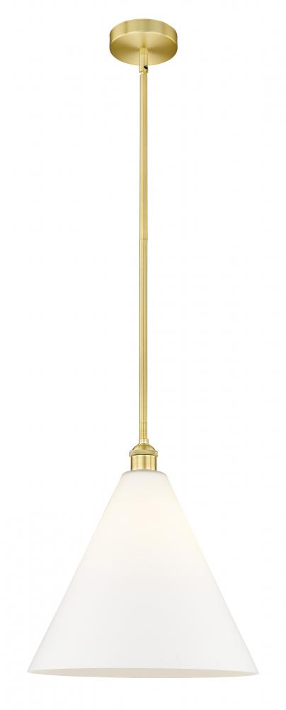 Berkshire - 1 Light - 16 inch - Satin Gold - Cord hung - Pendant