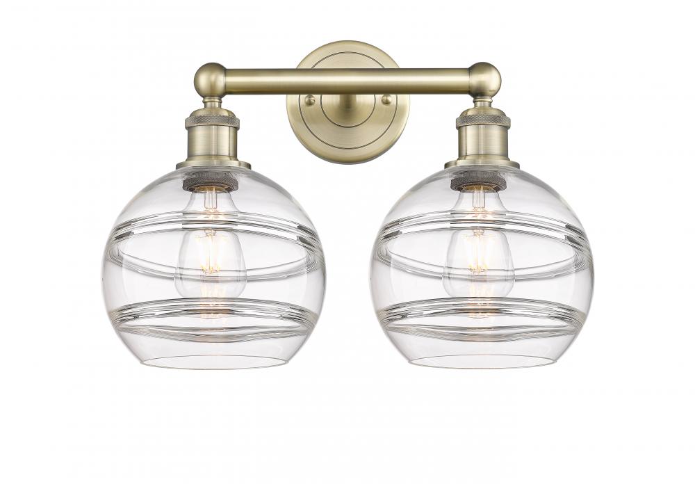 Rochester - 2 Light - 17 inch - Antique Brass - Bath Vanity Light