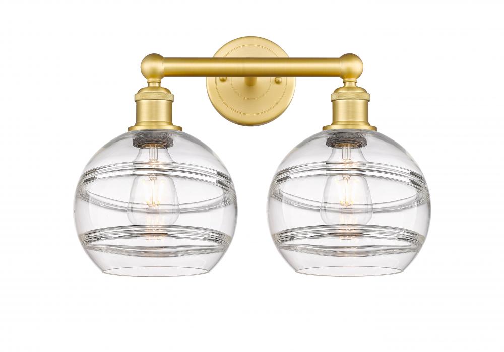 Rochester - 2 Light - 17 inch - Satin Gold - Bath Vanity Light