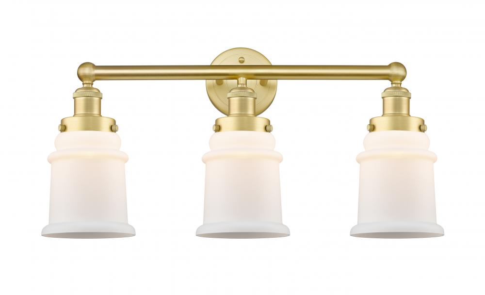 Canton - 3 Light - 24 inch - Satin Gold - Bath Vanity Light