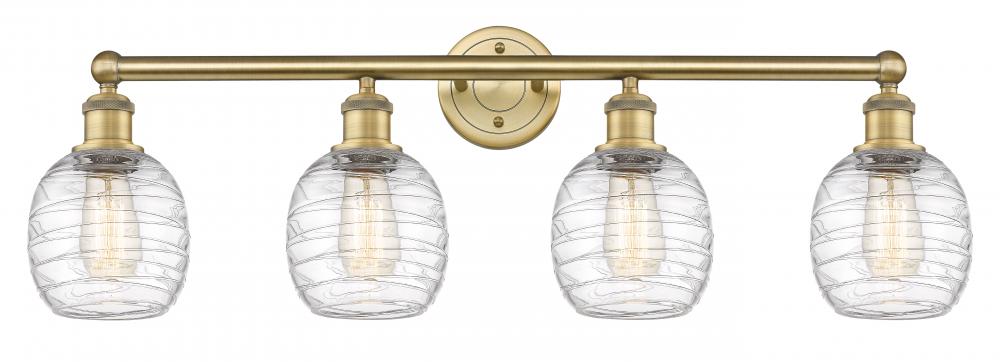 Belfast - 4 Light - 33 inch - Brushed Brass - Bath Vanity Light