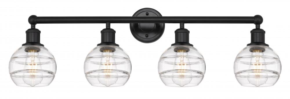 Rochester - 4 Light - 33 inch - Matte Black - Bath Vanity Light