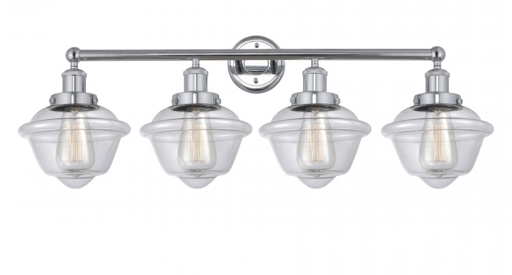 Oxford - 4 Light - 34 inch - Polished Chrome - Bath Vanity Light