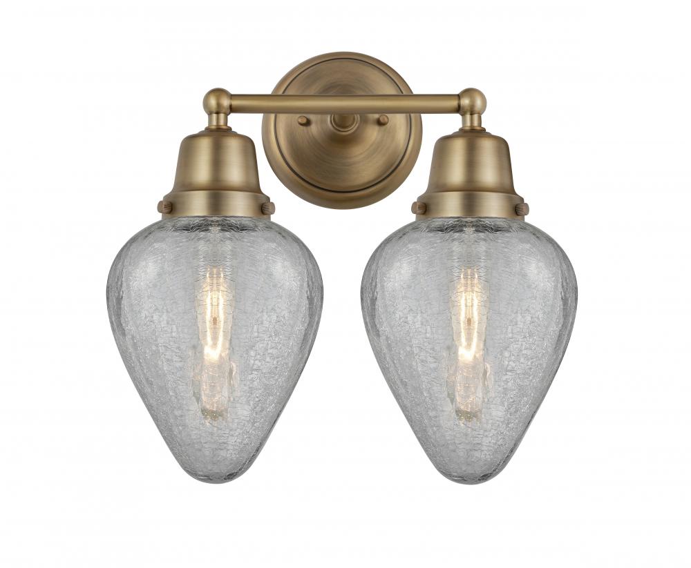 Geneseo - 2 Light - 15 inch - Brushed Brass - Bath Vanity Light