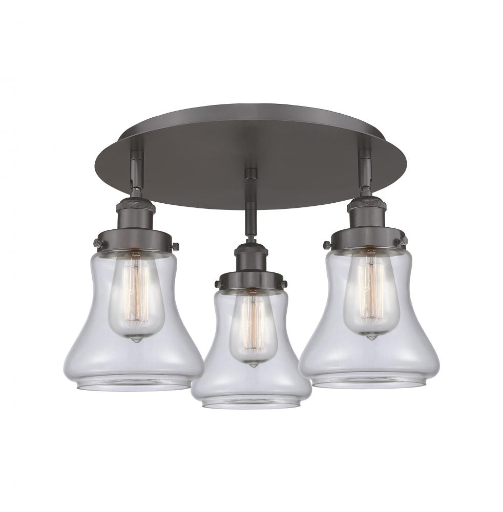 Bellmont - 3 Light - 18 inch - Oil Rubbed Bronze - Flush Mount