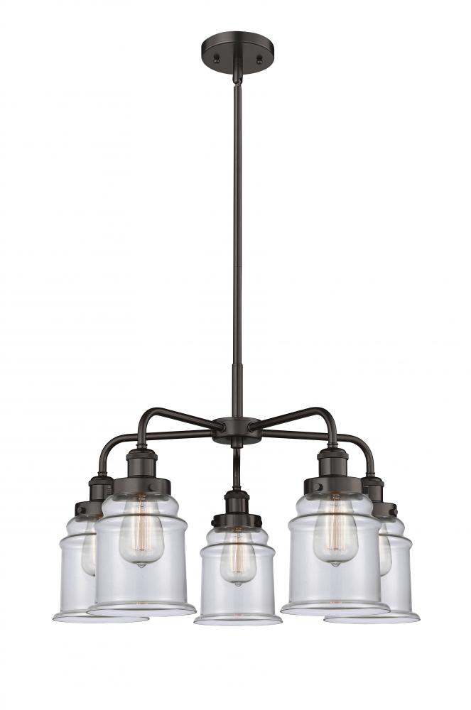 Canton - 5 Light - 25 inch - Oil Rubbed Bronze - Chandelier