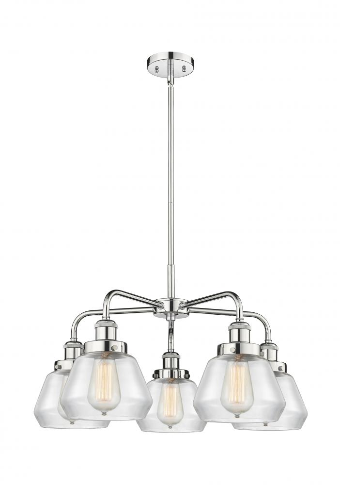 Fulton - 5 Light - 26 inch - Polished Chrome - Chandelier