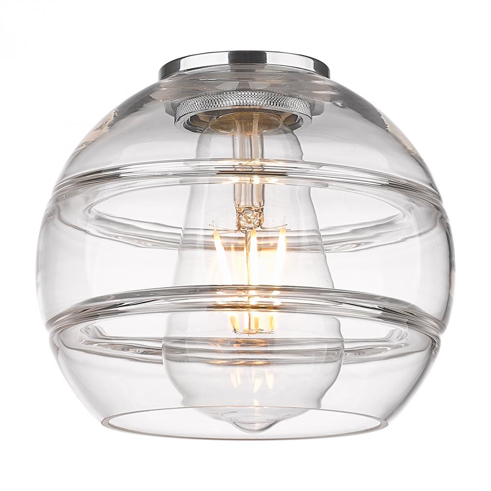 Rochester - 6&#34; Glass - Clear Deco Swirl Shade