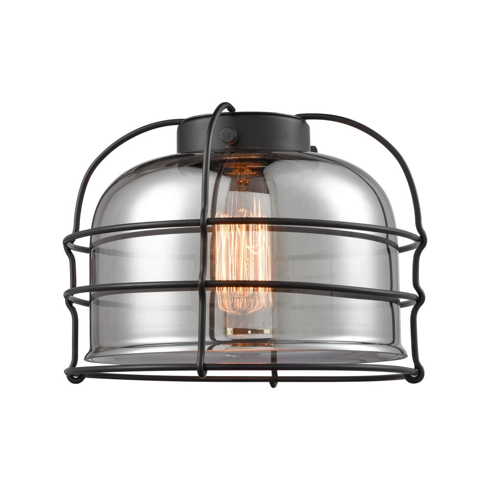 Bell Cage 9&#34; Diameter Wire Cage - Light Smoke Shade