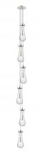 Innovations Lighting 106-451-1P-PN-G451-4CL - Owego - 6 Light - 7 inch - Polished Nickel - Multi Pendant