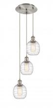 Innovations Lighting 113B-3P-SN-G1013 - Belfast - 3 Light - 13 inch - Brushed Satin Nickel - Cord Hung - Multi Pendant