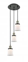 Innovations Lighting 113F-3P-BAB-G181S - Canton - 3 Light - 12 inch - Black Antique Brass - Cord hung - Multi Pendant