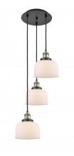 Innovations Lighting 113F-3P-BAB-G71 - Cone - 3 Light - 14 inch - Black Antique Brass - Cord hung - Multi Pendant