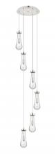 Innovations Lighting 116-451-1P-PN-G451-4CL - Owego - 6 Light - 16 inch - Polished Nickel - Multi Pendant