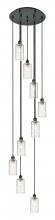 Innovations Lighting 119B-9P-BK-G434-7DE - Crown Point - 9 Light - 19 inch - Matte Black - Multi Pendant