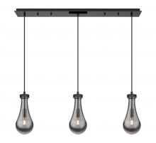 Innovations Lighting 123-451-1P-BK-G451-5SM - Owego - 3 Light - 37 inch - Matte Black - Linear Pendant