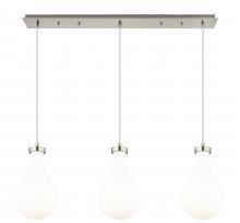 Innovations Lighting 123-451-1P-SN-G451-7GWH - Owego - 3 Light - 37 inch - Brushed Satin Nickel - Linear Pendant