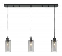 Innovations Lighting 123B-3P-BK-G434-7SM - Crown Point - 3 Light - 37 inch - Matte Black - Linear Pendant