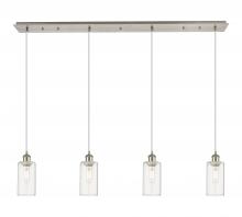  124B-4P-SN-G434-7CL - Crown Point - 4 Light - 49 inch - Brushed Satin Nickel - Linear Pendant