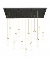 Innovations Lighting 154BK-451-1P-BB-G451-4GWH - Owego - 13 Light - 54 inch - Brushed Brushed Brass - Multi Pendant