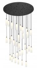 Innovations Lighting 160BK-B-31P-BK-G434-12WH - Crown Point - 31 Light - 60 inch - Matte Black - Multi Pendant